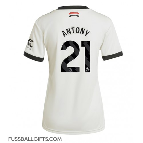 Manchester United Antony #21 Fußballbekleidung 3rd trikot Damen 2024-25 Kurzarm